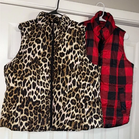 Puffer Vest Bundle - Lands End and New Direction - Picture 1 of 12